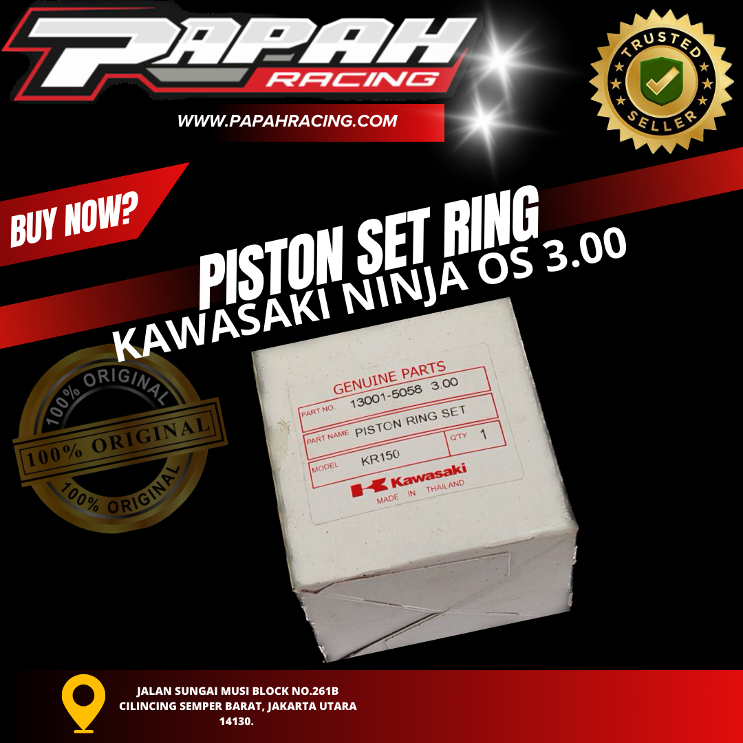 PISTON SET RING NINJA OS - 3.00
